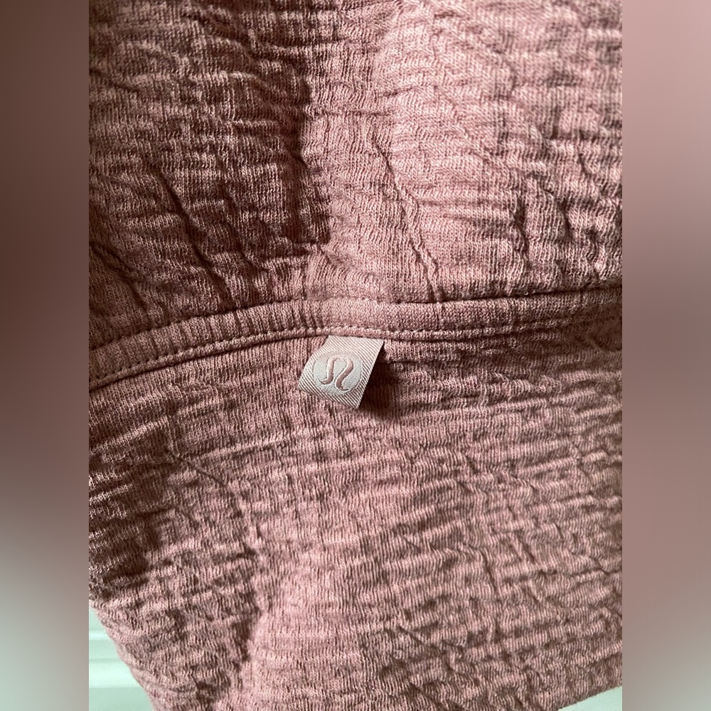 Lululemon Textured Crewneck Long Sleeve Pullover Size 8 Spiced Chai Athleisure - Picture 8 of 9